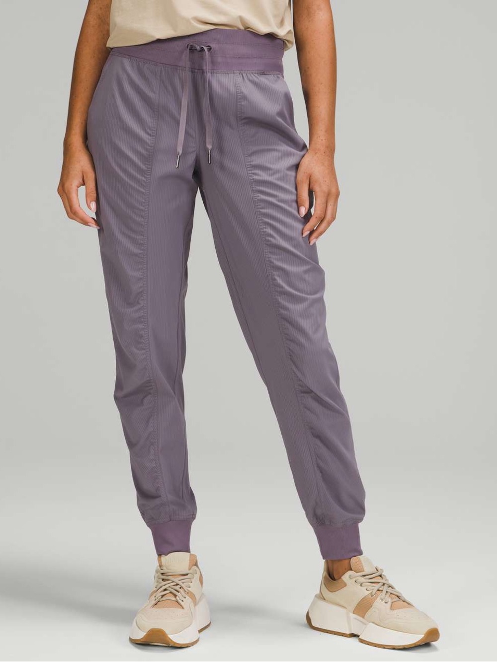 Lululemon Lavender Jogger Pants with Drawstring Waist